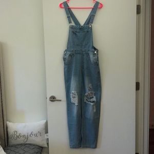 Denim overalls
